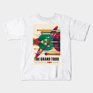 Grand Tour space tourism poster (C037/2163) Kids T-Shirt